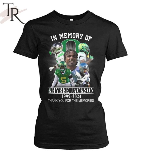 In Memory Of Khyree Jackson 1999-2024 Thank You For The Memories T-Shirt