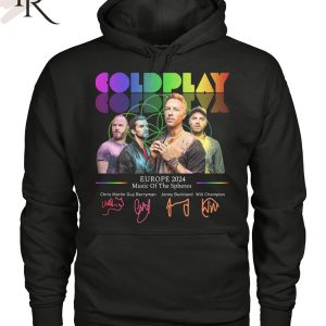 Coldplay Europe 2024 Music Of The Spheres T-Shirt