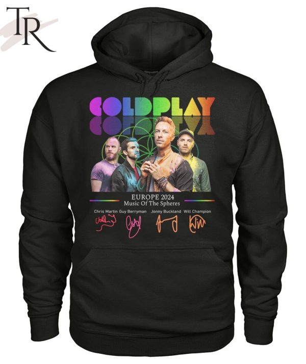 Coldplay Europe 2024 Music Of The Spheres T-Shirt