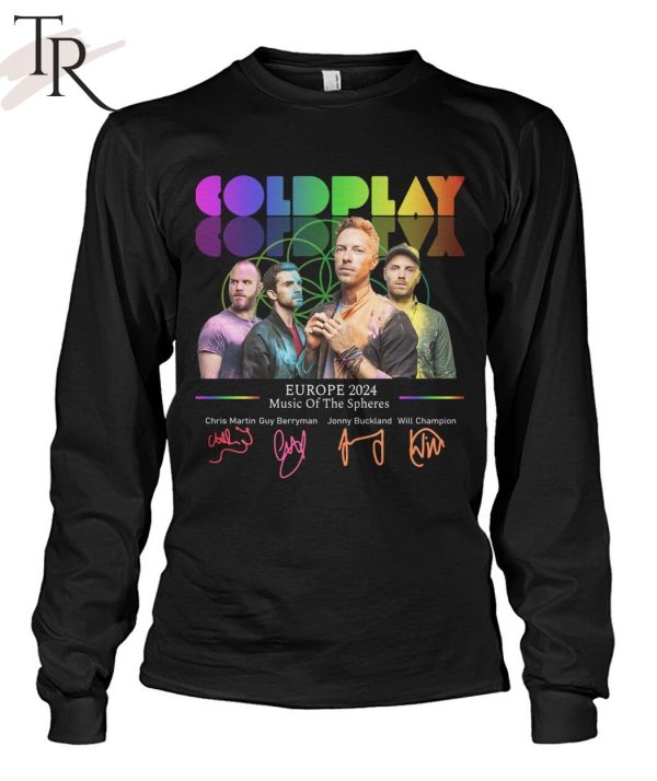 Coldplay Europe 2024 Music Of The Spheres T-Shirt