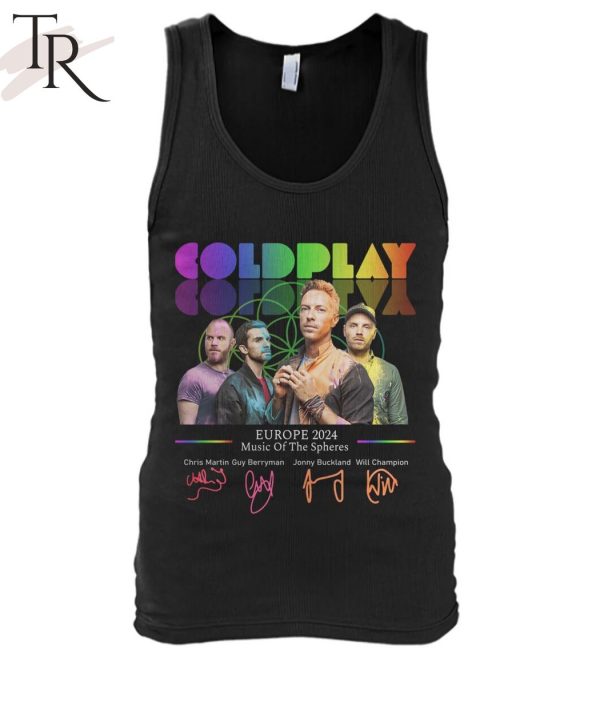 Coldplay Europe 2024 Music Of The Spheres T-Shirt