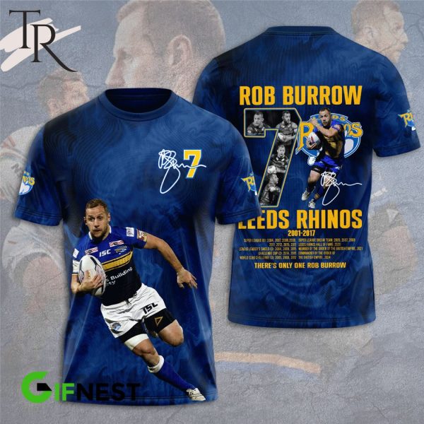 Rob Burrow X Leeds Rhinos 2001-2017 There’s Only One Rob Burrow Hoodie