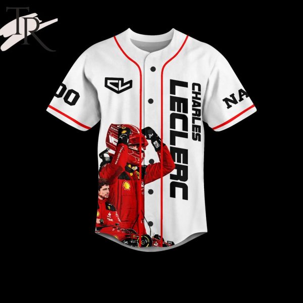 Charles Leclerc Just An Inchident Custom Baseball Jersey