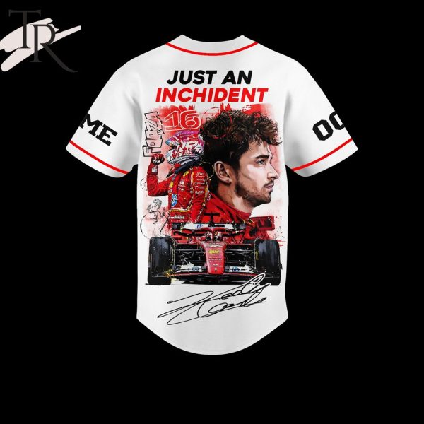 Charles Leclerc Just An Inchident Custom Baseball Jersey