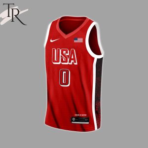 Custom Name And Number American Basketball Jersey 2024 – Red