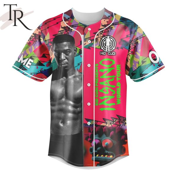 Kid Cudi Presents Insano World Tour Custom Baseball Jersey