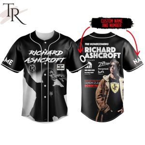 Richard Ashcroft The Homecoming Show At Robin Park Custom Baseball Jersey