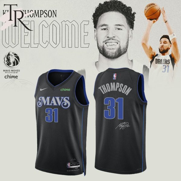 Dallas Mavericks Klay Thomson Jersey – Black