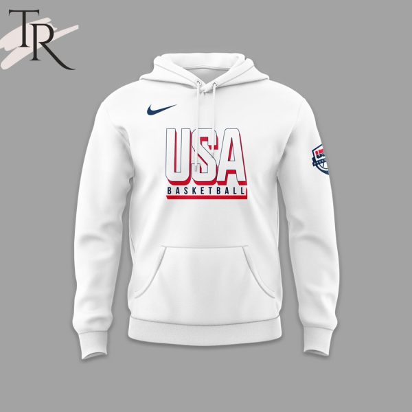 USA Basketball 2024 Hoodie – White