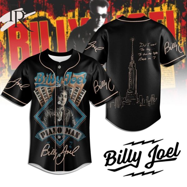 Billy Joel Piano Man Baseaball Jersey