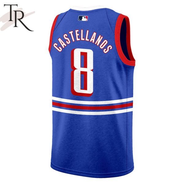 Philadelphia Phillies Nick Castellanos Custom Basketball Jersey