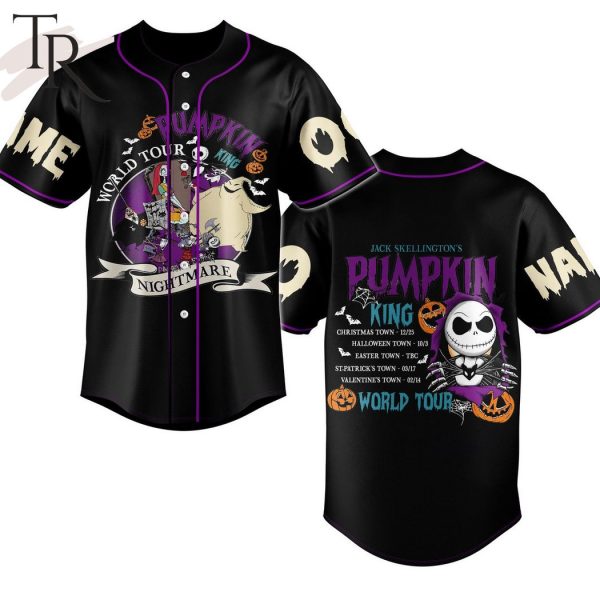 Pumpkin World Tour 2024 Custom Baseball Jersey