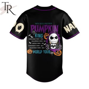 Pumpkin World Tour 2024 Custom Baseball Jersey