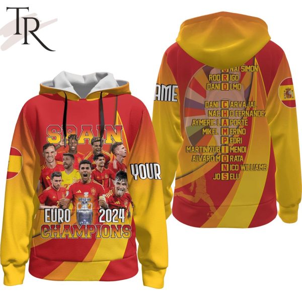 Spain Euro 2024 Champions Custom Hoodie