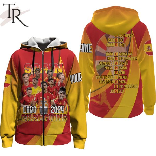 Spain Euro 2024 Champions Custom Hoodie