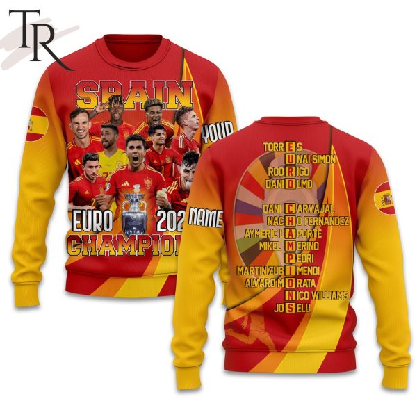 Spain Euro 2024 Champions Custom Hoodie