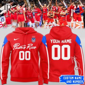 Puerto Rico FIBA Basketball World Cup 2023 Red Hoodie, Longpants, Cap