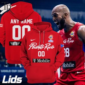 Puerto Rico FIBA Basketball World Cup 2023 Red Hoodie, Longpants, Cap