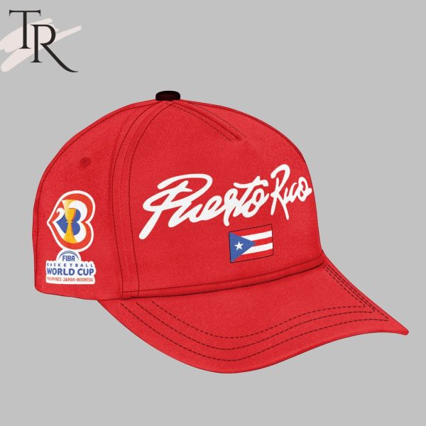 Puerto Rico FIBA Basketball World Cup 2023 Red Hoodie, Longpants, Cap