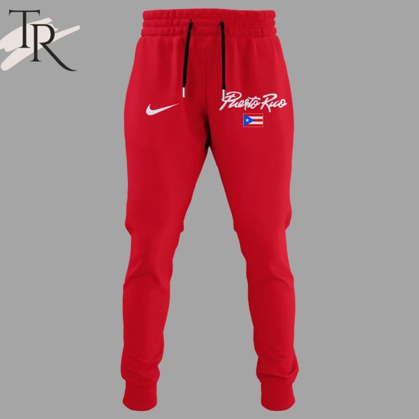 Puerto Rico FIBA Basketball World Cup 2023 Red Hoodie, Longpants, Cap