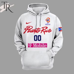 Puerto Rico FIBA Basketball World Cup 2023 White Hoodie, Longpants, Cap