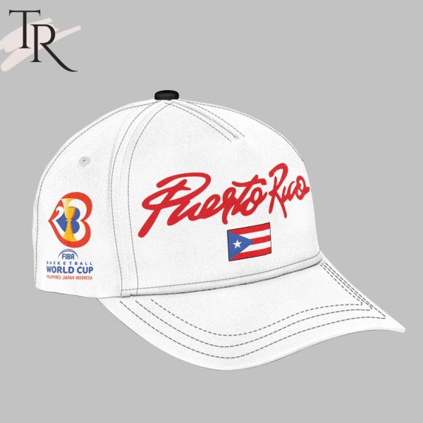 Puerto Rico FIBA Basketball World Cup 2023 White Hoodie, Longpants, Cap