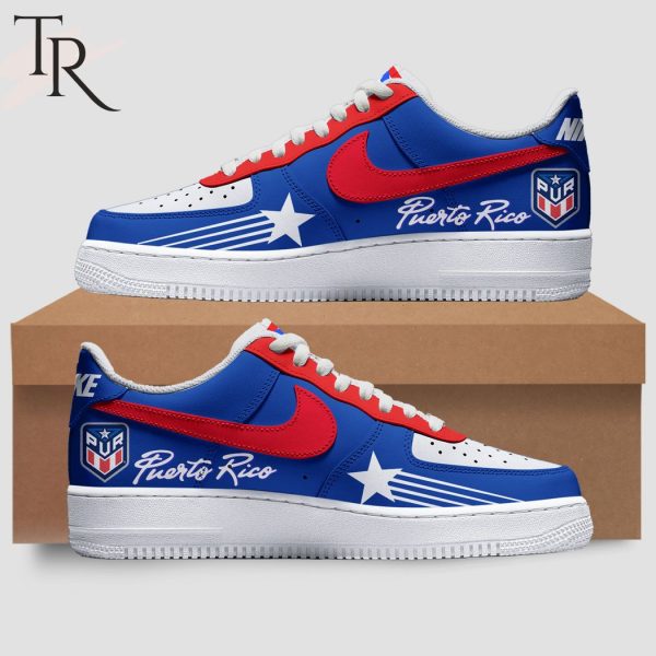 Puerto Rico Basketball Olympic Games Paris 2024 Air Force 1 Sneaker – Blue