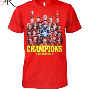 Champions UEFA Euro 2024 Spain T-Shirt