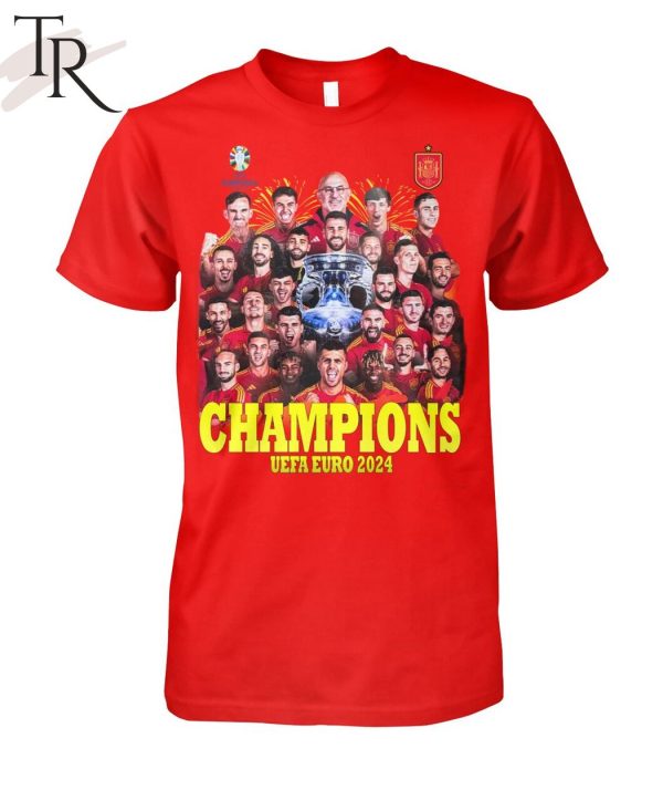 Champions UEFA Euro 2024 Spain T-Shirt