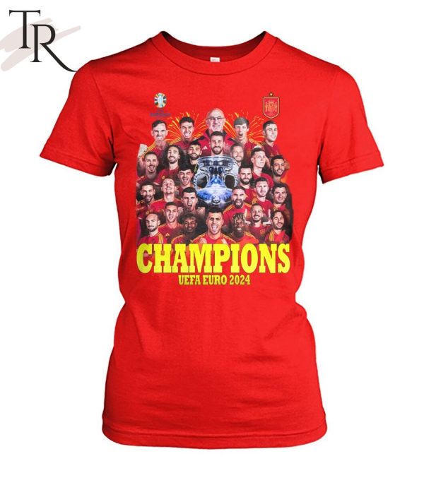 Champions UEFA Euro 2024 Spain T-Shirt