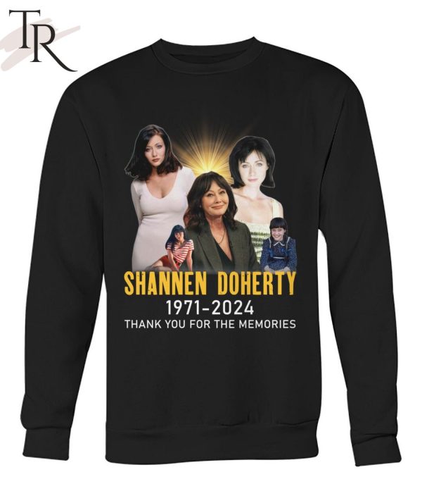 Shannen Doherty 1971-2024 Thank You For The Memories T-Shirt