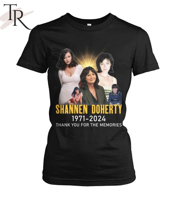 Shannen Doherty 1971-2024 Thank You For The Memories T-Shirt