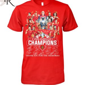 Spain UEFA Euro 2024 Champions Thank You For The Memories T-Shirt