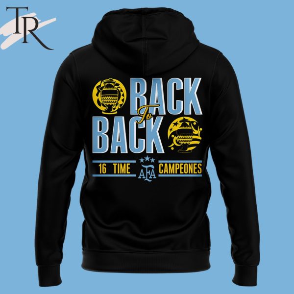 Argentina 2024 Back To Back Copa America Campeones Hoodie