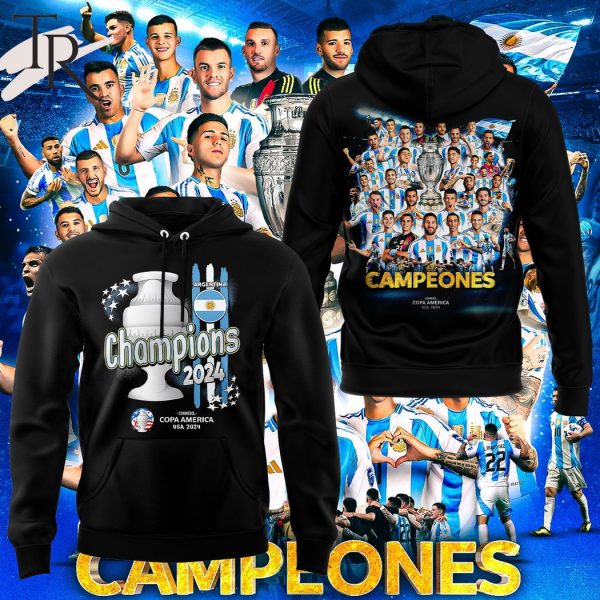 Argentina Copa America 2024 Campeones Hoodie