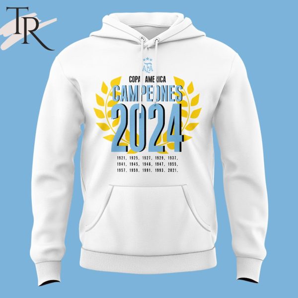 Copa America 2024 Back To Back 16-time Camopeones Argentina Hoodie