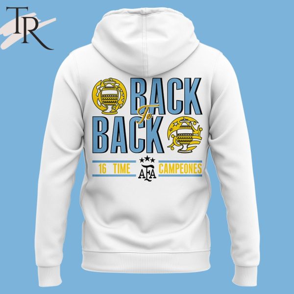 Copa America 2024 Back To Back 16-time Camopeones Argentina Hoodie