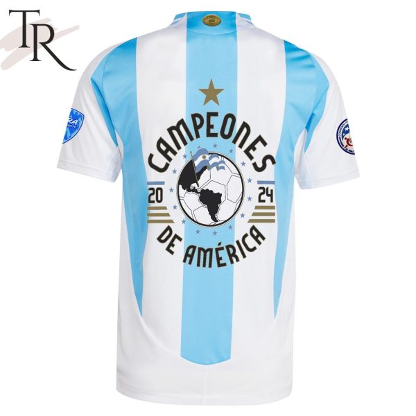 2024 Copa America Campeons Argentina Custom Football Jersey