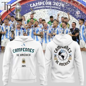 Argentina 2024 Back To Back Copa America Campeones Hoodie