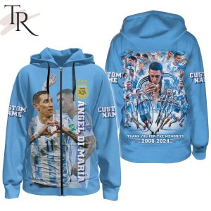 Angel Di Maria Thank You For The Memories 2008-2024 Hoodie