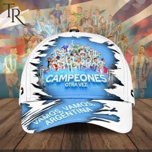 Custom Name Argentina Copa America Campeones 2024 Cap