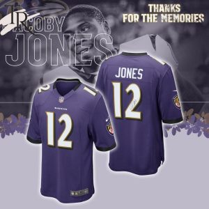 Baltimore Ravens Jacoby Jones Thanks For The Memories Baseball Jersey
