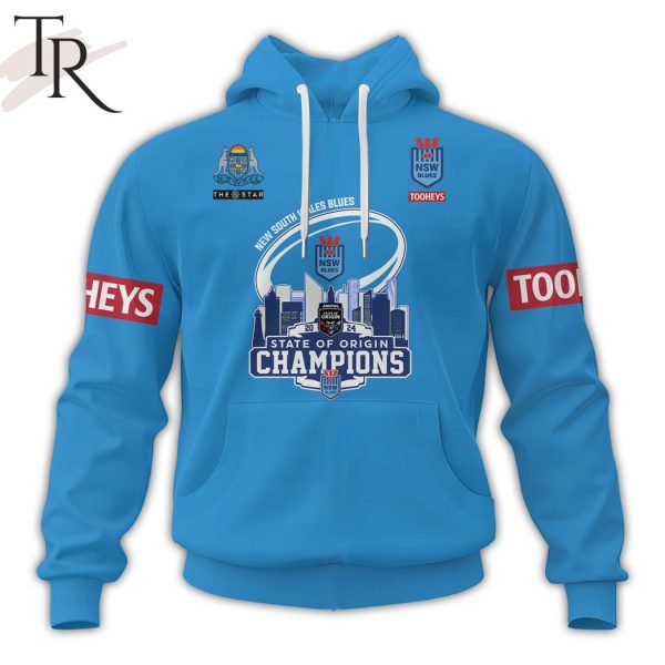 NSW Blues 2024 State Of Origin Champions Hoodie, Longpants, Cap