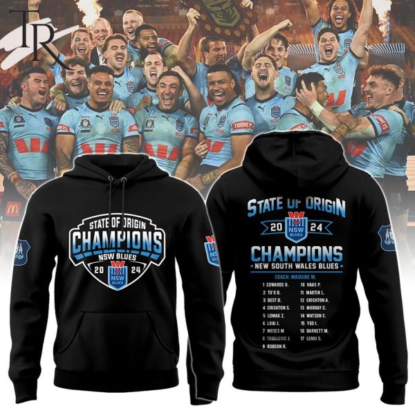 State Of Origin Champions 2024 NSW Blues Hoodie, Cap