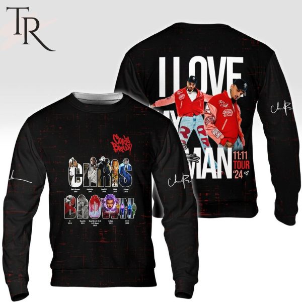 Chris Brown I Love My Man 11_11 Tour ’24 Hoodie