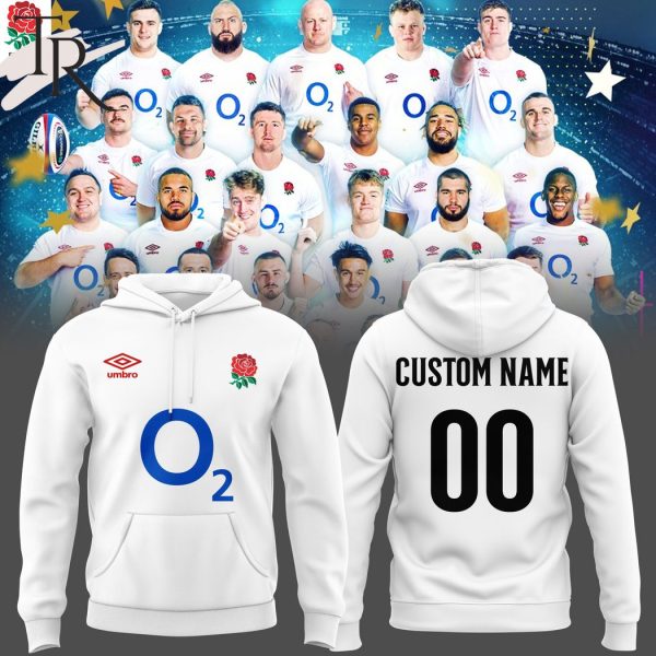 Personalized England Rugby 2024 Hoodie