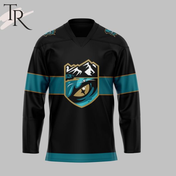 Personalized Tahoe Knight Monsters Hockey Jersey – Black