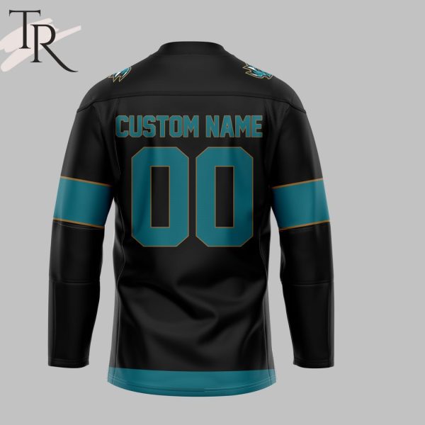 Personalized Tahoe Knight Monsters Hockey Jersey – Black