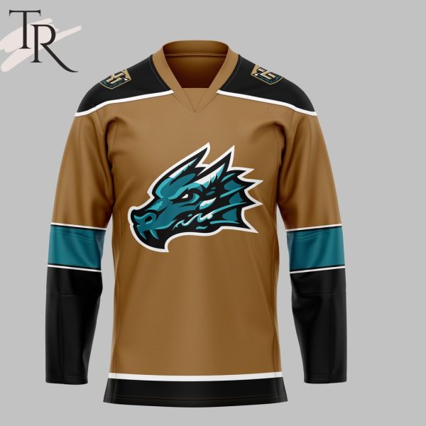 Personalized Tahoe Knight Monsters Hockey Jersey – Brown