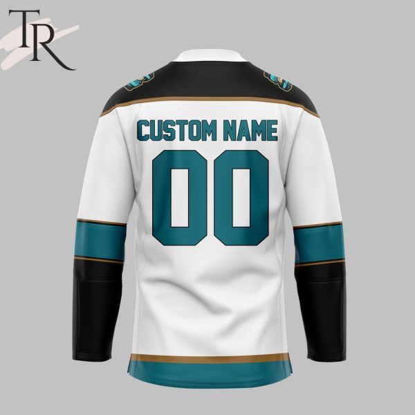 Personalized Tahoe Knight Monsters Hockey Jersey – White